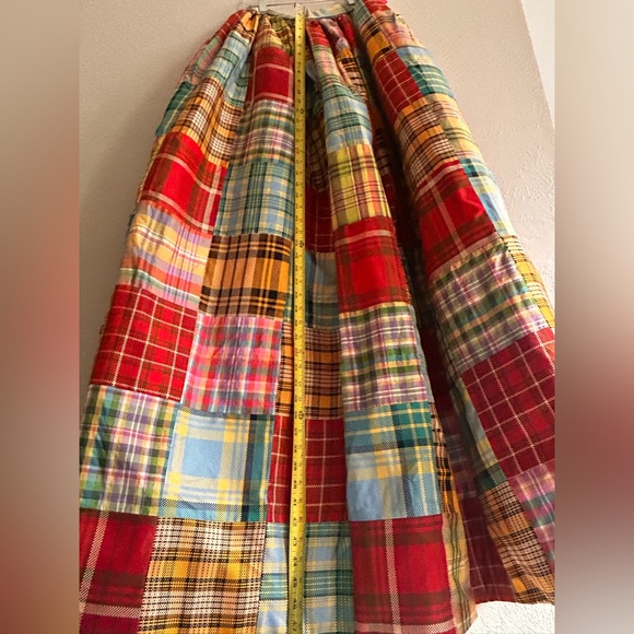 Vintage Oscar de La Renta 100% silk ball patchwork skirt Size 10 Deadstock 1992 - Picture 14 of 15